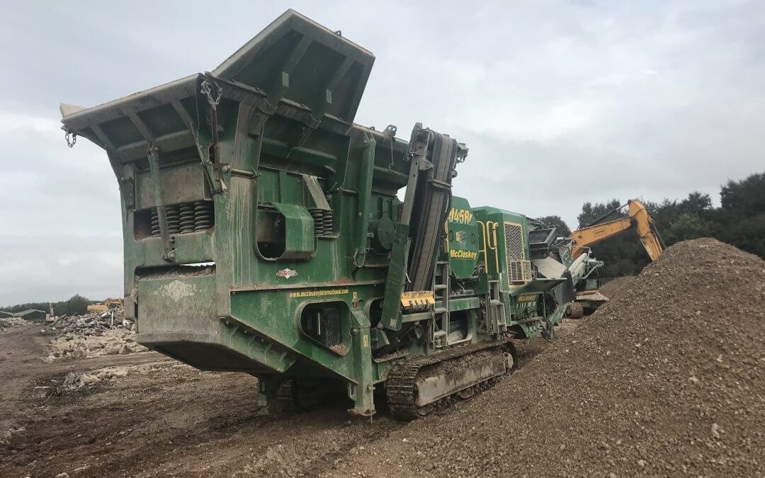 Construction debris and scrap metal at Gateforth Park