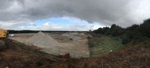 The land is very dry despite recent heavy rainfall at our retirement park in North Yorkshire.