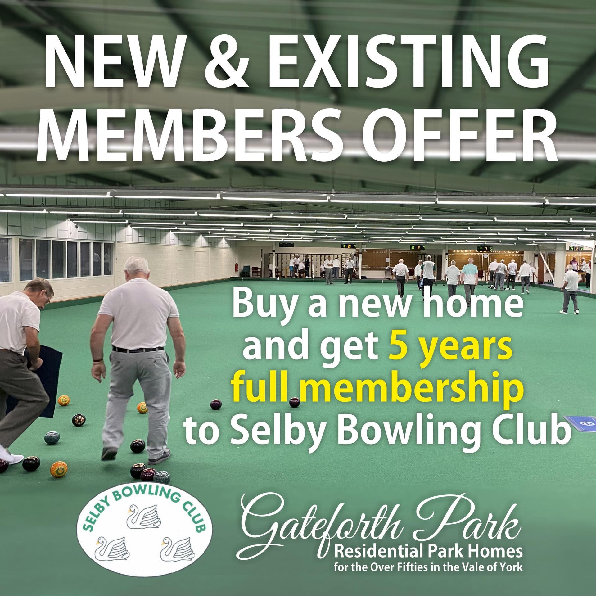 Yorkshire Living, Full Membership to Selby Bowling Club | Gateforth Park