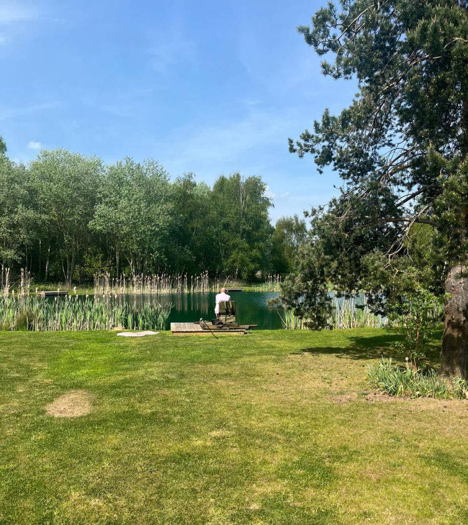 the on-site fishing lake is one of the many attractions for new owners at Gateforth Park
