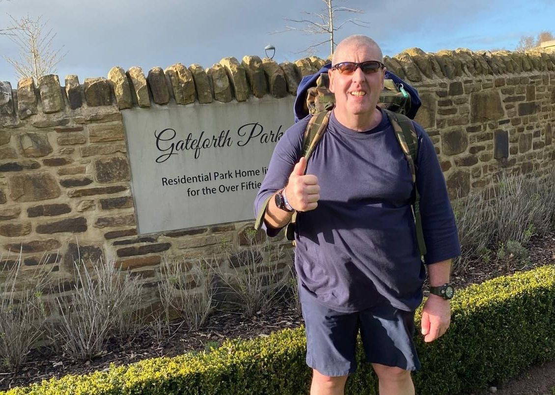 north yorkshire residential park managers carol and paul gateforth park charity challenge in aid of combat stress