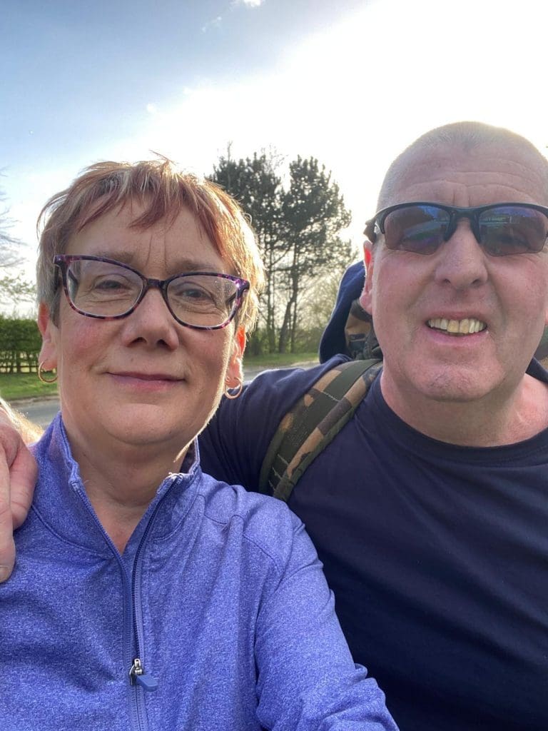 park managers carol and paul gateforth park charity challenge in aid of combat stress